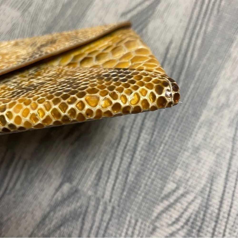 Abas Snakeskin Envelope Clutch/Wallet